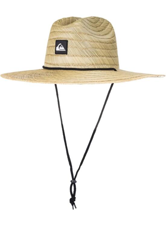 Quiksilver Quiksilver Sombrero de Paja para Hombre con Estampado Pierside Lifeguard Beach Sun - Sombrero para el Sol Hombre
