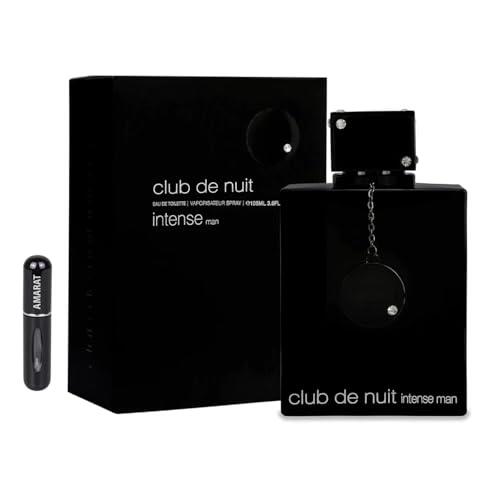 Perfume Club de Nuit Intense Man EDT 105ML, Perfume Árabe para Hombre de Larga Duración, Importado desde Dubái, Incluye Atomizador Recargable 5ML (Intense man)