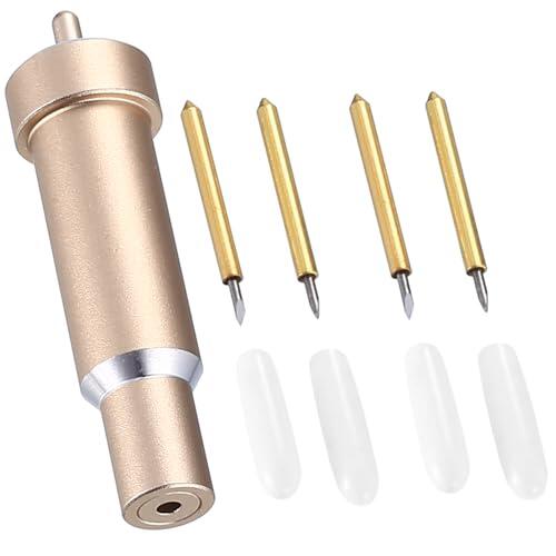 4 Pcs Cuchillas de Repuesto para Cricut Maker, Cuchillas de Corte Fino para Cricut Maker, Maker 3, Explore Air 3, Air 2, One, con Carcasa, Cuchillas de Punta Fina de 60° 30°