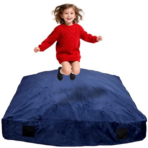 WOUDY Alfombrillas de choque para niños, almohadillas sensoriales para niños autistas, zona de aterrizaje de espuma suave, zona de aterrizaje de espuma de alta densidad que proporciona una sensación