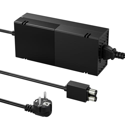 DINTYOU Fuente de Alimentación para Xbox One, Cargador Mando Xbox Fuente de alimentación 200-240V para Xbox One 100-240V, 220W (Versión Vás Silenciosa)