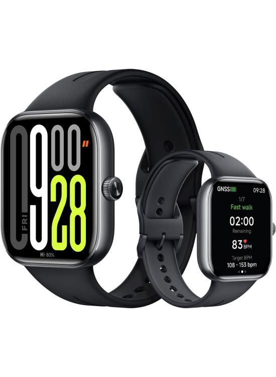 XIAOMI Redmi Watch 5, Reloj Inteligente, AMOLED 53mm, 24 días batería, Llamadas Bluetooth, 150+ Modos Deportivos, Monitor cardíaco, sueño, 5ATM, GPS, Android/iOS, Negro