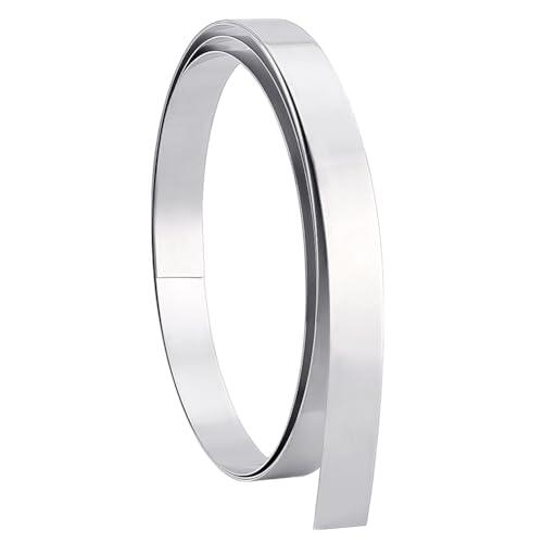 PH PandaHall Tiras metálicas en rollo de 2,5 m, tira de aluminio de 30 mm, rollo de lámina de metal, tira de chapa para manualidades, sellado de puertas y ventanas de jardín