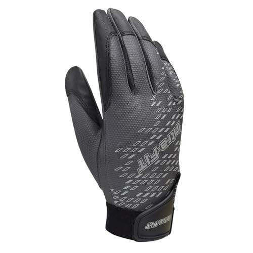 Intra-FIT Guante de raquetball extra agarre, guantes de pickleball transpirables de secado rápido, color gris oscuro (mediano, mano derecha)