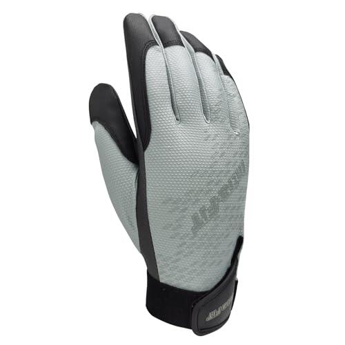 Intra-FIT Guante de raquetball extra agarre, guantes de pickleball transpirables de secado rápido, color gris claro (S, mano derecha)