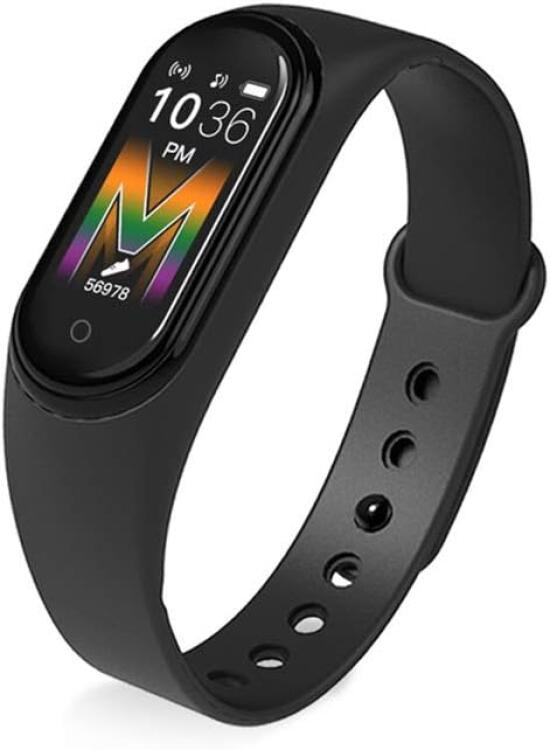 Genérico M5 Smart Band Pulsera, IP67 Impermeable Relojes Inteligentes, la presión Arterial Fitness Tracker, Smartband Pulseras de Fitness, Activity Tracker (Negro)