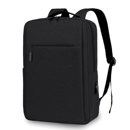 Aucuu Mochila Unisex Impermeable para Ordenador Portatil 15.6 Pulgadas Mochila Portatil con Puerto USB, mochila de viaje de negocios Para Laptop Viaje Negocio Trabajo Diario Escolares Negro