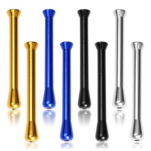 Jinsion Juego de 8 tubos de extracción portátiles, de aluminio, 67 mm, juego de tubos de extracción (oro/plata/negro/azul)