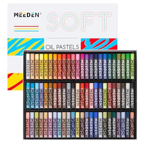 MEEDEN Juego de pasteles al óleo suaves: 72 colores vibrantes pasteles al óleo para artistas, principiantes, adultos, crayones suaves para suministros de arte, pintura, dibujo, mezcla, capas