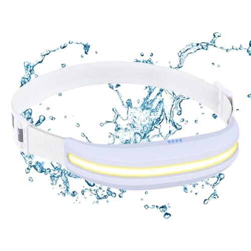 Lámparas de cabeza LED recargables | Linterna frontal LED USB-C de alto lumen | Luz frontal ligera, linterna frontal para correr para ciclismo, equitación, sombreros duros