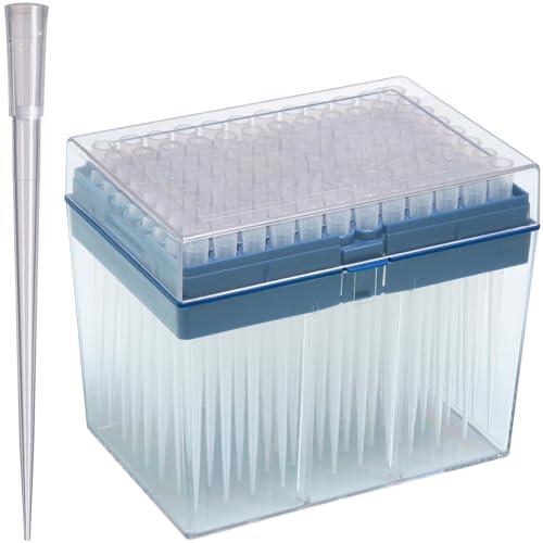 WATSON-BIO-LAB, 1252P-801CS, 200 µL, puntas largas filtradas con estante de polipropileno, 96 piezas, color natural, fabricado en Japón/Kobe