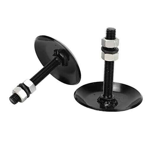 Juego de Patines de Arado con Recubrimiento de Polvo Negro de 2 Piezas 2873423 de Repuesto para Material de Acero Inoxidable ATV UTV