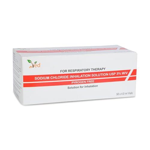 Solución salina hipertónica para inhalación VED, cloruro de sodio (NaCl) al 3%, 50 viales de dosis unitaria de 4,0 ml para adultos y niños