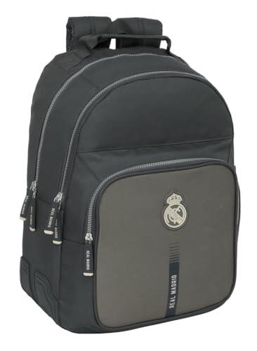 Safta REAL MADRID 3ª EQUIPACIÓN 24/25 - Mochila Escolar Infantil, Ideal para Niños de Diferentes Edades, Cómoda y Versátil, Calidad y Resistencia, 32x15x42 cm