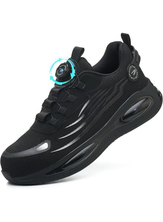 Zapatos de Seguridad para Hombre Mujer Ligero Zapatillas de Seguridad Zapatillas Trabajo con Punta de Acero Calzado de Seguridad Transpirable 38-46 EU