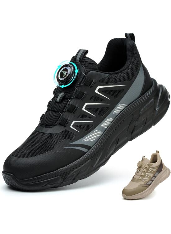 Zapato Seguridad Hombre Mujer Calzado de Trabajo Ligeros Comodo Zapatillas de Seguridad con Punteras de Acero Transpirable Antideslizante Zapatillas Trabajo