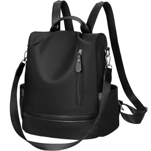 Eshow Mochila Mujer Antirrobo, se Puede como Bolsa Bandolera o Bolso de Mano, Bolso Casual para Trabajo Viaje Escuela Compras