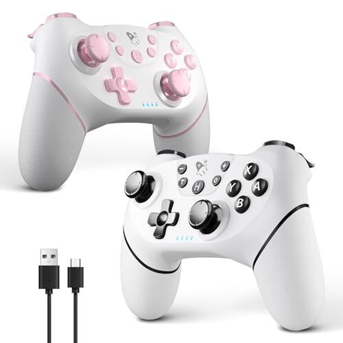 Análisis y reseña del pack de mandos inalámbricos AceGamer en rosa y blanco para Nintendo Switch y PC