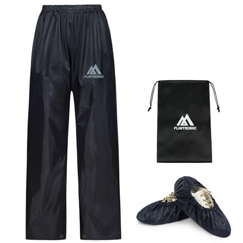 flintronic Pantalones para Lluvia Unisex Niños, Niños Pantalon Chubasquero, Niños Barro Lluvia para Niños Impermeable, M