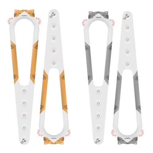 NHQZ Pestillo Para Puerta De Gato,4 Orificios Ajustables Para Mantener a Los Perros Fuera 2 Soportes Para Puerta De Mascotas Para Dormitorio