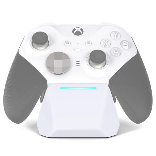OSTROGEAR Base de Carga Magnética para Xbox Elite Series 2 / Elite Series 2 Core Mando, Estación de Carga con Cable Type-C, Blanco