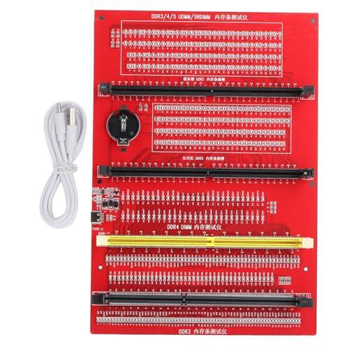 Analizador de Diagnóstico de Memoria RAM 4 en 1 DDR3 DDR4 DDR5UDMM DDR5RDIMM Tarjeta de Prueba con Luz, para Computadoras de Escritorio y Servidores