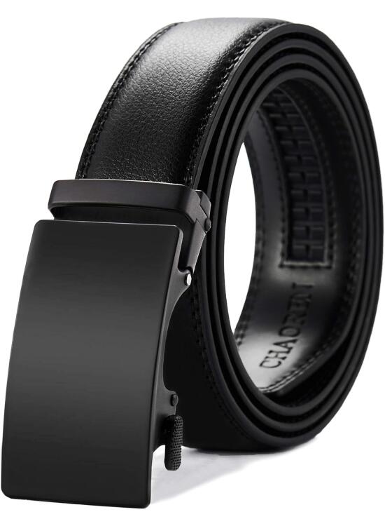 CHAOREN Cinturones Hombre - Cinturón Hombre Cuero sin Agujeros Ancho 35mm - Encaja en Cualquier Lugar