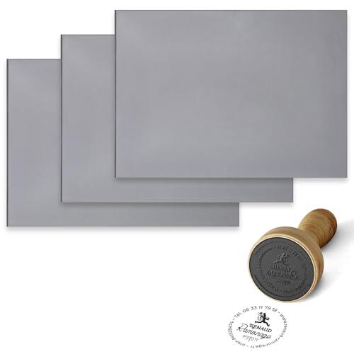 3 unidades A4 Láser Hoja de Goma Sello de Goma Láser Sello de Goma Sello de Goma para Láser Láser Sello Hoja de Sello de Goma Hoja de Sello de Goma para Diy Crafts Stamp Grabado Máquinas de Grabado