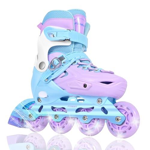 FYHART Patines en línea Ajustables para niños niñas Principiantes