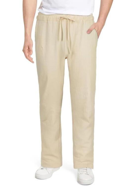 Pantalones Hombre Casuales, Pantalón para Hombre con Bolsillos con Cordón, Largos Pantalones Fitness Gym, Ropa de Hombre, Pantalones Ligeros Estilo Playero