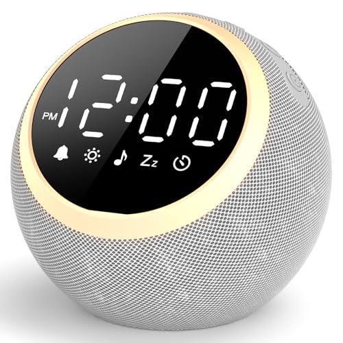 LIORQUE Despertador Luz con Ruido Blanco, 25 Sonidos Calmantes, Volumen Ajustable y Luz Nocturna, Temporizador para Dormir, Ideal para Bebés Niños Adultos, Reloj Despertador Digital para Dormitorios