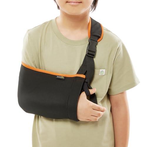 BraceUP Cabestrillo Infantil para Niños y Niñas – Cabestrillo de Brazo Izquierdo o Derecho, Ajustable y Cómodo para Lesiones, Altura 110–150 cm