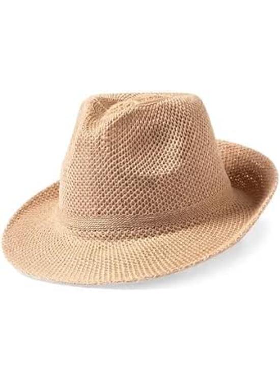 DISOK Lote de 20 Sombreros para Bodas, Fiestas Eventos Baratos Marron Marrones Unisex Fiestas Paja Beig Marfil