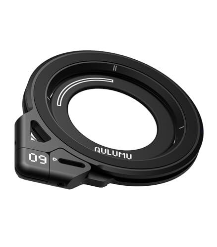 Aulumu G09 Soporte de Anillo Magnético para MagSafe | Rotación 360° | Anillo de Metal | Imán Doble | Agarre y Soporte para Móvil | Compatible con iPhone 17/16/15/14/13/12 | Negro
