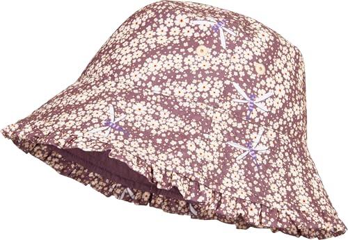 Playshoes Sombrero Reversible Unisex para niños, Violeta Flor, 55