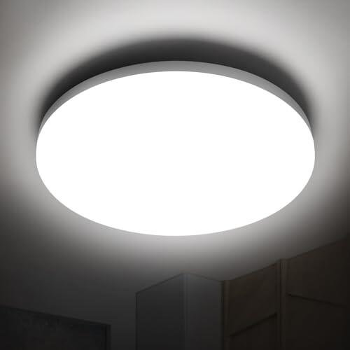 genatu Plafoniera LED Soffitto IP65 22W 3080lm (180W Equiv.), Blanco Día 4000K, Redondo Ø28cm - Salón/Dormitorio/Cocina