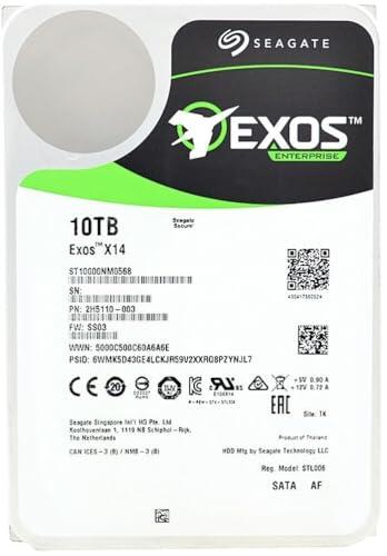 Análisis Técnico del Disco Duro Seagate Exos X14 de 10 TB para Servidores