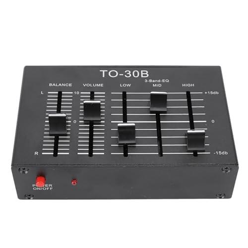 Ecualizador de 3 Bandas Digital Estéreo 20Hz-20Khz con Control EQ Alto Medio Bajo para Canal de Audio