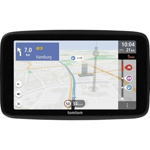 Tomtom GPS GO Camper Tour 2ª generación para Autocaravana y Caravana, Pantalla de 6" con PI para Autocaravana y Caravana, Actualización Wi-FI,Tráfico TomTom, Alertas de Zonas de peligro. Mapas Europa