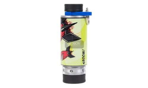 Genérico Granada de Detonación Saigo Defense Kamikaze XL, Amarilla, 13,6 cm, 6 Cartuchos de Fogueo 9mm, para Entrenamiento y Airsoft