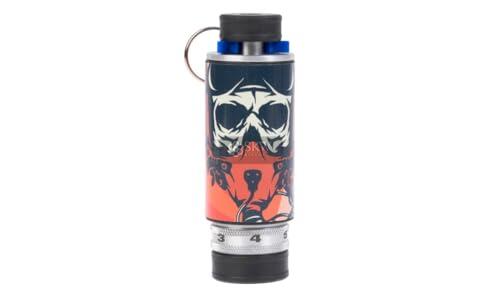 Genérico Granada de Detonación Saigo Defense Kamikaze XL, Naranja, 13,6 cm, 6 Cartuchos de Fogueo 9mm, para Entrenamiento y Airsoft