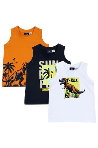 Chicco, Set de 3 Camisetas Niño, Camisetas Sin Mangas de Algodón, Ropa Infantil para Niño, Designed in Italy
