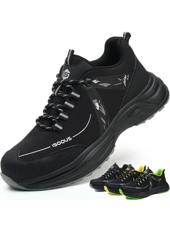 Zapatos de Seguridad para Hombre Mujer Zapatillas Trabajo Ligero Calzado Trabajo con Punteras de Acero Antideslizante