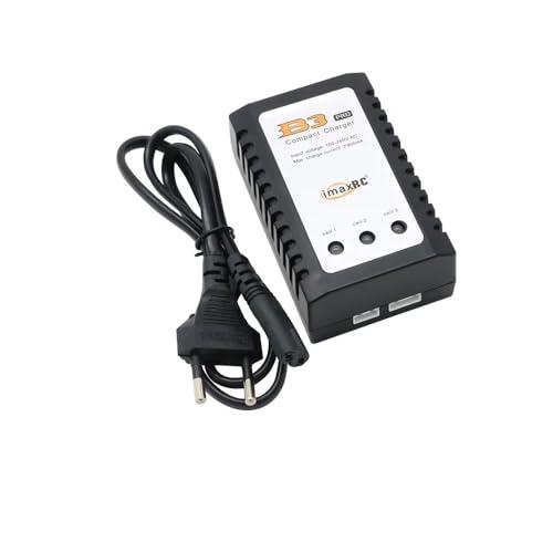 Cargador de Baterías LiPo 2S y 3S B3 Pro 20W - Compatible con réplicas de Airsoft Modelos RC, Drones y Coches, Fácil de Usar, Indicadores LED, Seguro y Compacto - 7,4 V y 11,1 V