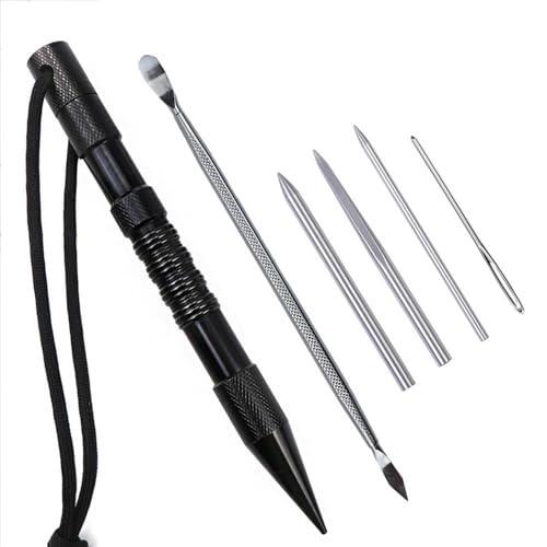 Splicing Fix | Kit de herramientas de paracaídas | Agujas de coser para cordones de paracaídas y herramienta de alisado, herramientas de nudo para trabajo de o paracaídas