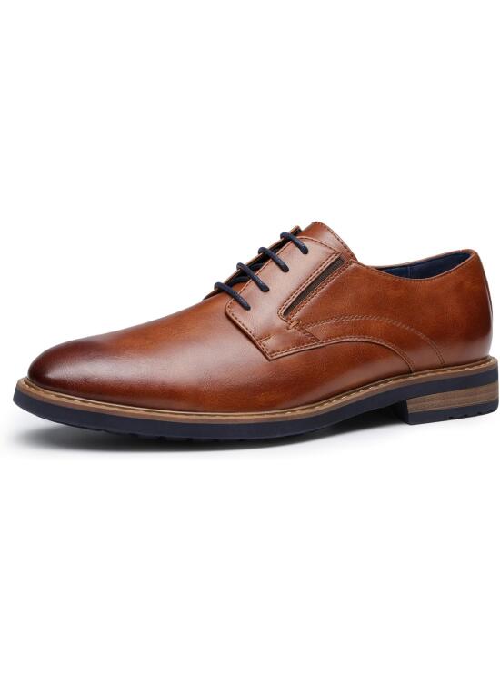 Bruno Marc Zapatos de Vestir Hombre Oxfords Zapatos de Cordones Clásico Zapatos de Traje Formales Derby con Ligera Suela EVA