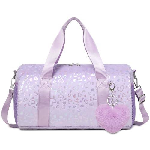 Kimwadalh Peluche Bolsa de Deporte Niñas y Niños Pequeña Bolsa de Viaje para Danza y Gimnasia Ritmica