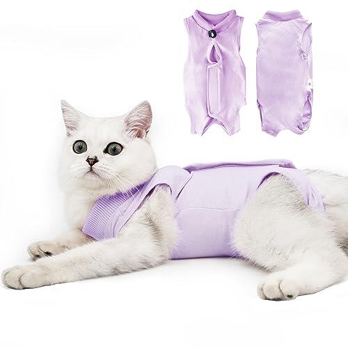 Dotoner Traje de recuperación Profesional para heridas Abdominales o Enfermedades de la Piel, Alternativo para Gatos y Perros, después de la cirugía, Ropa para el hogar