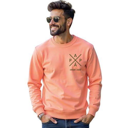 Cocholate | Sudadera Personalizada Mediante Bordado | Regalo Original Personalizado | Ideal para Día del Padre, Día de la Madre, San Valentín, Amigos (FR/ES, Letras, XL, Modelo Aspas)