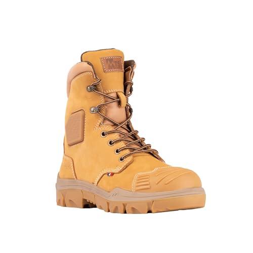 MTS Construcción BTP Ranger Botas de Construcción 6552302 con Forro ARTICO, PU con Memoria de Forma, Refuerzo en el Talón, Protección del Tobillo, Puntera, Camel, Talla 42, 6552302-42
